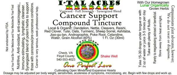 Cancer Support Compound Tincture 1oz