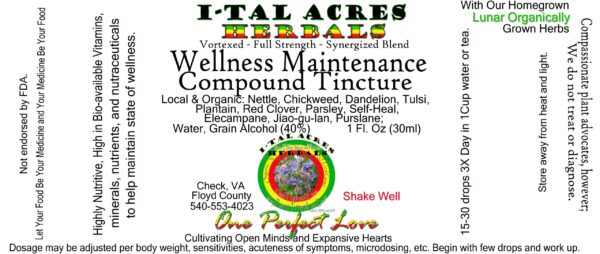 Wellness Maintenance Tincture