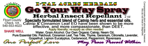 Herbal Bug Repellent Spray 2oz