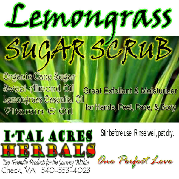 lemongrasshiresscrub copy Lemongrass Sugar Scrub 8oz