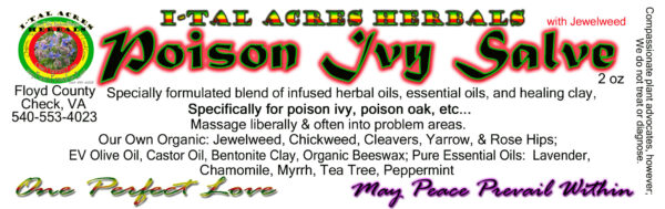 Poison Ivy Salve 2oz