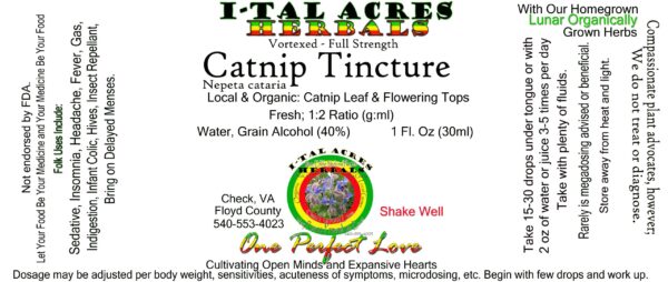 Catnip Tincture 1oz