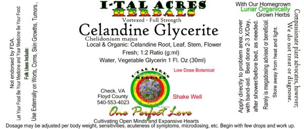 Celandine Glycerite 1oz