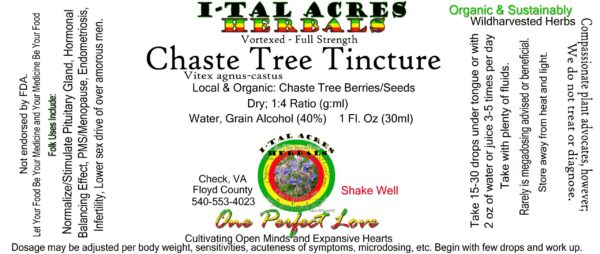Chaste Berry Tincture 1oz