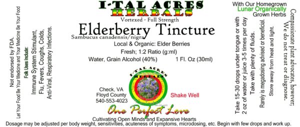 Elderberry Tincture 1oz