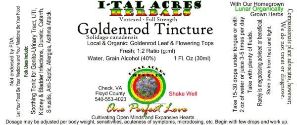 Goldenrod Tincture 1oz