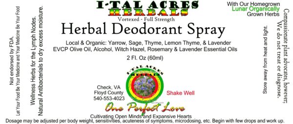 Herbal Deodorant 2oz