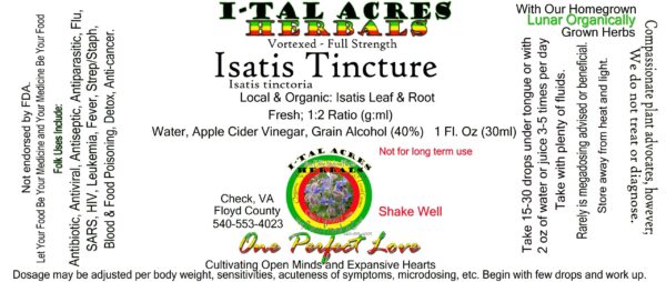 Isatis Tincture 1oz