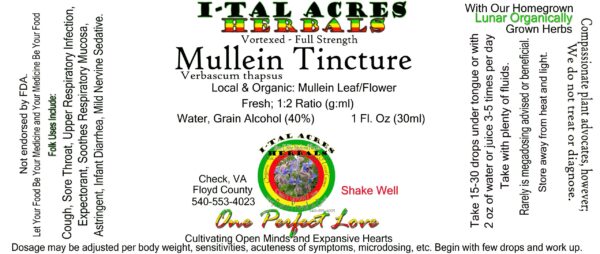 Mullein Tincture 1oz