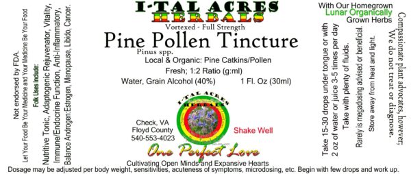 Pine Pollen Tincture 1oz