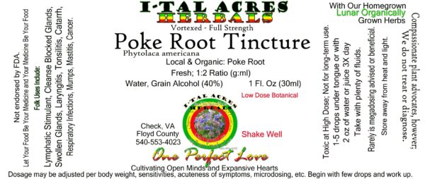 Poke Root Tincture 1oz