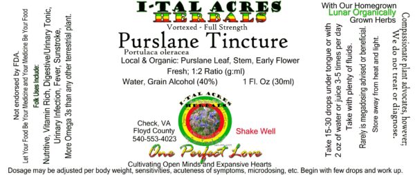 Purslane Tincture 1oz