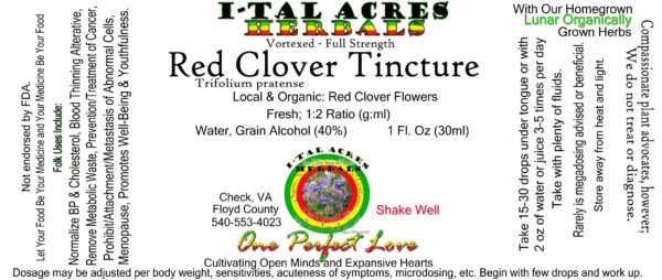 Red Clover Tincture 1oz