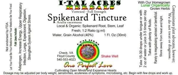 Spikenard Tincture 1oz