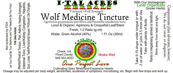 Wolf Medicine Tincture 1oz