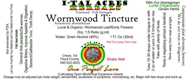 Wormwood Tincture 1oz