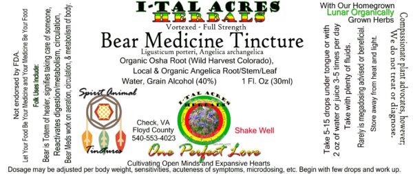 Bear Medicine Tincture
