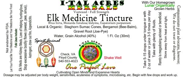 Elk Medicine Tincture