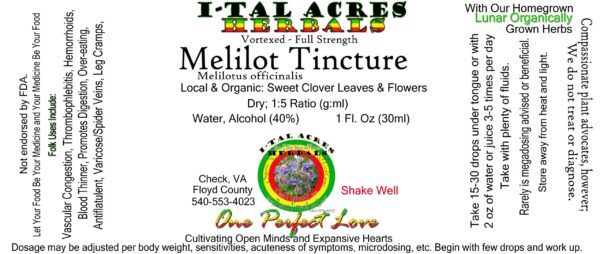 Melilot Tincture 1oz