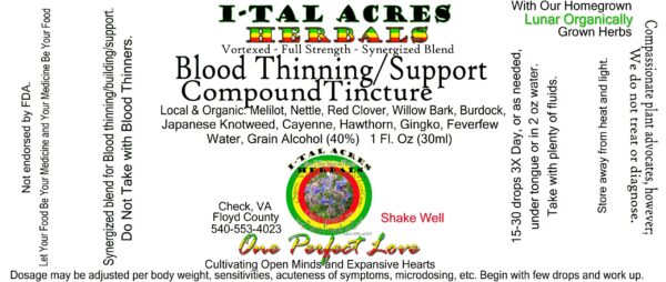 Blood Thin/Support Tincture