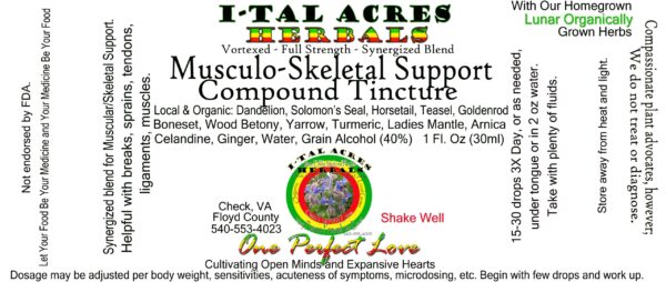Musculo-Skeletal Support Compound Tincture