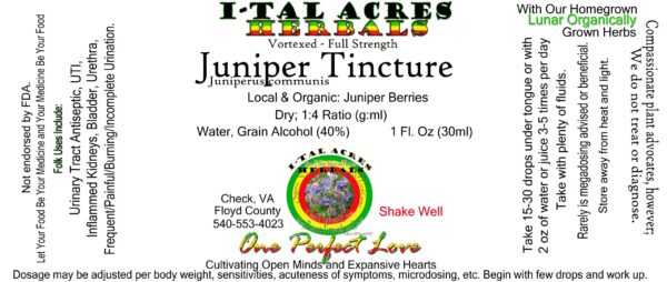 Juniper Tincture 1oz