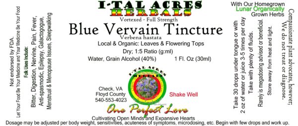 Blue Vervain Tincture 1oz