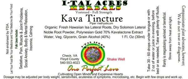 Kava Tincture 1oz