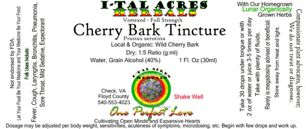 Cherry Bark Tincture 1oz