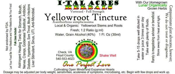 Yellowroot Tincture 1oz