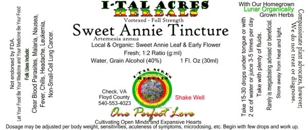 Sweet Annie Tincture 1oz