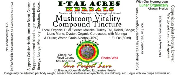 mushroom vitality tincture